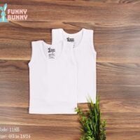 فانلة اسبور فاني باني وايت قطن 100%